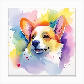 Corgi Painting 25 Canvas Print