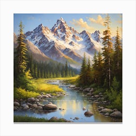 Mountain Stream Canvas Print