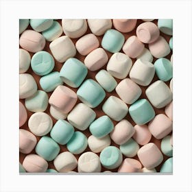 Pastel Marshmallows 1 Canvas Print