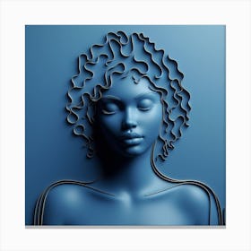 Silhouette a woman 7 Canvas Print