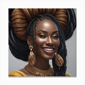 African Beauty Canvas Print