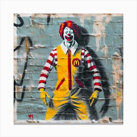 Ronald Mcdonald Canvas Print