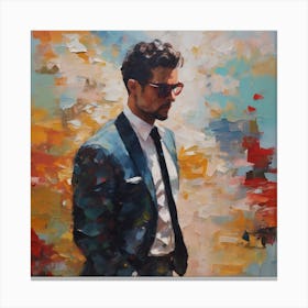 Man In Suit Canvas Print