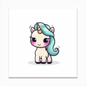 Cute Unicorn 724 Canvas Print