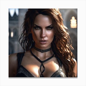 Lara Croft Canvas Print