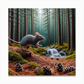 Rat In The Forest 1 Canvas Print