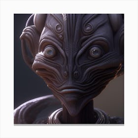 Alien Head Canvas Print