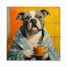 Pitbull Spa Day 13 Canvas Print