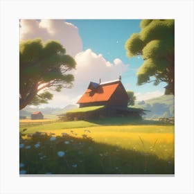 House In The Countryside 10 Canvas Print