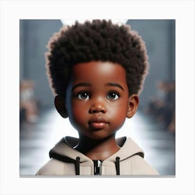 Afro Boy Canvas Print