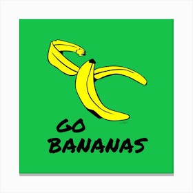 Go Bananas Square Canvas Print