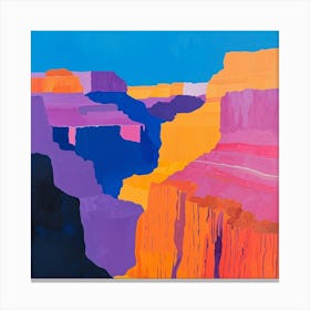 Colourful Abstract Grand Canyon National Park Usa 4 Canvas Print