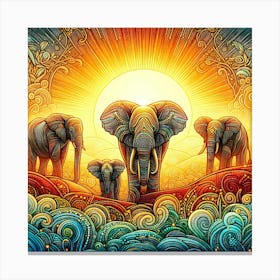 Wild Animal Illustration 47 Canvas Print