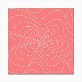 Abstract Wavy Pattern Canvas Print