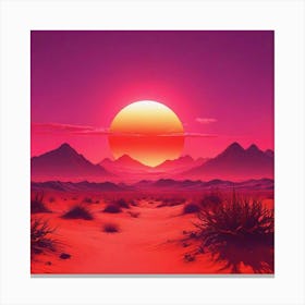 Desert Landscape 3 Canvas Print