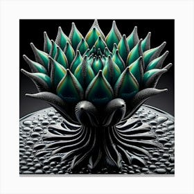 Alien Lotus Plant Canvas Print