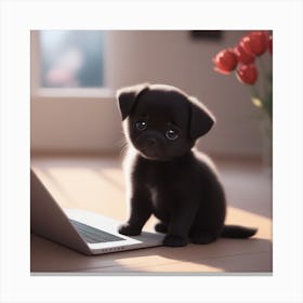 Cute Pug Puppy Canvas Print