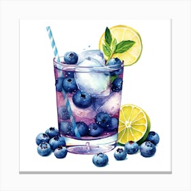 Blueberry Lemonade Canvas Print