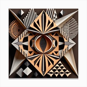 Paper Cut Art Canvas Print