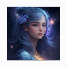 The Starlight Maiden Canvas Print