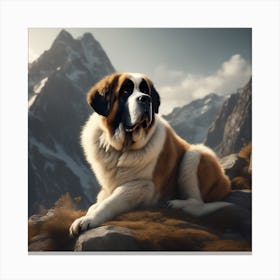 St. Bernard 4 Canvas Print