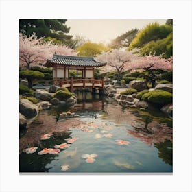 Asian Garden 1 Canvas Print