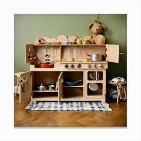 Wooden Play Kitchens Similar To The One On Www 1 Canvas Print