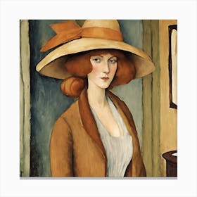 Jean Hebuterne With Large Hat, Amedeo Modigliani (4) Canvas Print