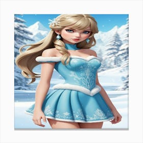 Frozen Princess Canvas Print