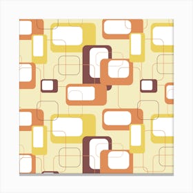 Vintage Geometry Abstract Pattern Vector Canvas Print
