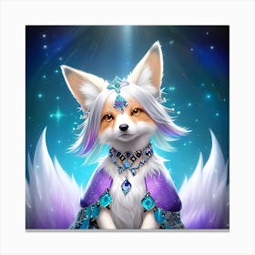 Princess Fox Canvas Print