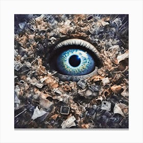 Eye Of The Garbage World Canvas Print