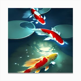 Lucky charms Koi Fish Canvas Print