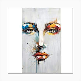 Face Of A Woman Canvas Print