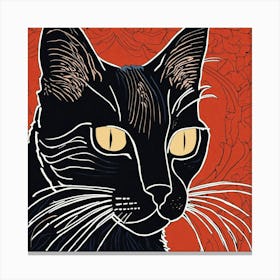 Linocut1 Canvas Print