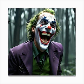 Joker In The Woods 12 Canvas Print