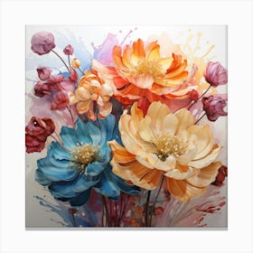 Flowers In A Vase Canvas Print