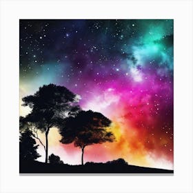Sky And Trees Canvas Print
