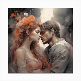 Lovers Canvas Print