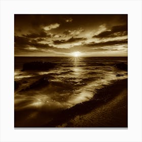 Sunset At The Beach 742 Canvas Print