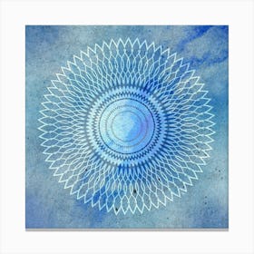 Blue Mandala One Canvas Print