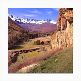 Valley In The Mountains Canvas Print