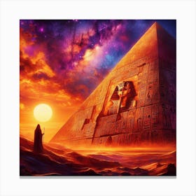 Egyptian Pyramid Wall Art Canvas Print
