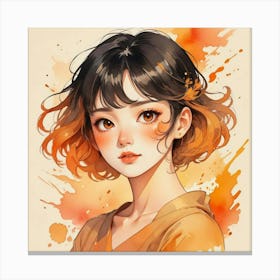 Anime Girl 1 Canvas Print