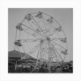 Untitled Photo, Possibly Related To Klamath Falls, Oregon, Carnival Ride At The Circus By Russell Lee Canvas Print