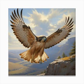 Default The Hawkspecies The Hawk Could Be A Redtailed Hawk A C 0 1 Canvas Print