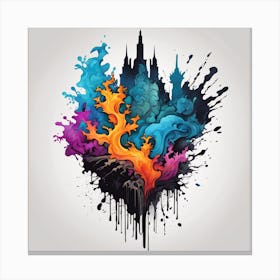 Heart Of Disney Canvas Print