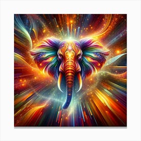 African Elephant Spirit Canvas Print