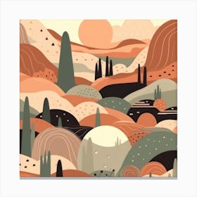 Abstract Desert Canvas Print