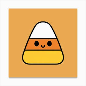 Cute and happy candy corn Canvas Print